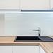 Relaxdays Panel Antisalpicaduras Cocina Pared, Protector Salpicaduras, Cristal Templado, 1 Ud., 100x50...