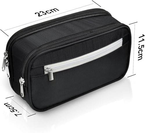 Image of Storio Pencil Box Pouch for School Kids Girls & Boys Aesthetic | Cute Stationary Compass Box Case Organiser | Travel Organiser