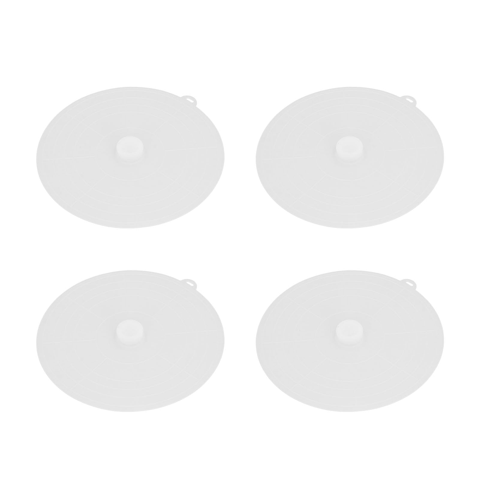 Couvercles de bol en silicone contre le film plastique jetable x4