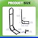 Rear Flip Seat Back Seat Compatible with 2004-Up Club Car Precedent/Tempo/Onward Gas or Electric Models ，Folding Back Seat w/Handle Bar Roof Support