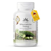 Bittermelone 750mg - 120 Tabletten - hochdosiert - vegan - mit Chrom | HERBADIREKT by Warnke Vitalstoffe - Deutsche Apothekenqualität