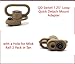 Gotical | 1.25 inch QD Swivel with Rail Attachment Set | Base fits Rail with Clever Hole for Snap Clip Hook | Durable