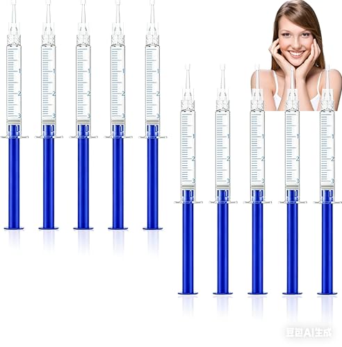 10 Pcs 35% Teeth Whitening Gels Refills Gel, 3ml Teeth Whitening Gel Kit,Tooth Whitener Gels for Sensitive Teeth