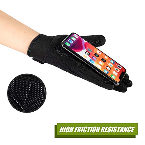 Hycoprot Full Finger Tactical Gloves, Touch Screen Knuckle Protective Breathable Lightweight Outdoor Military Gloves For Shooting, Hunting, Motorcycling, Climbing (Medium, Black) #TOP2