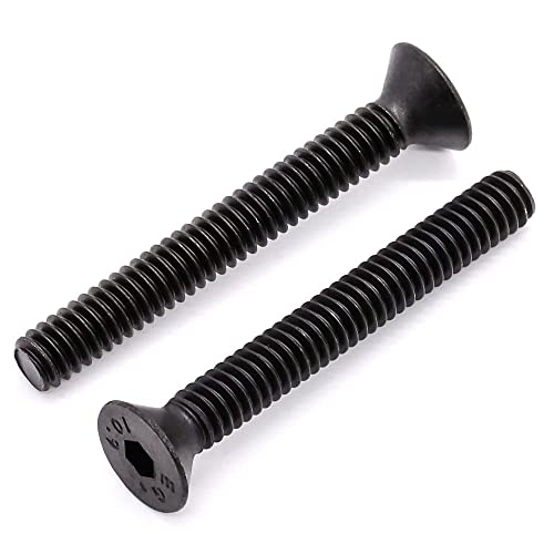 5/16-18 x 1/2" (16 pcs) Flat Socket Cap Screws, Black Oxide Finish, 10.9 Grade Alloy Steel