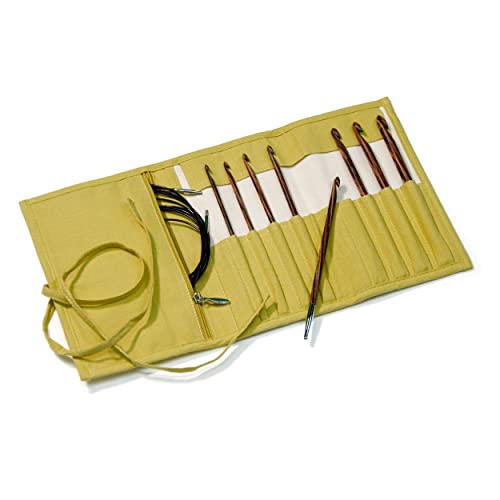 Prym 223811 Tunisian Crochet Hooks Set Natural Mustard 3.5-8, 3.5-8 mm - Image 2