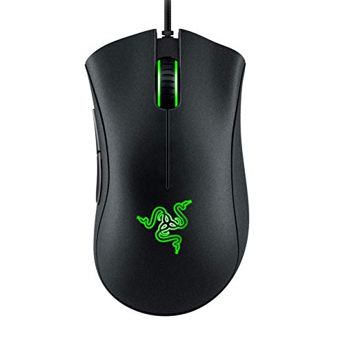 Razer DeathAdder Essential (2021) – Wired Gaming Mouse (Optical Sensor, 6400 DPI, 5 Programmable Buttons, Ergonomic Form Factor) Black