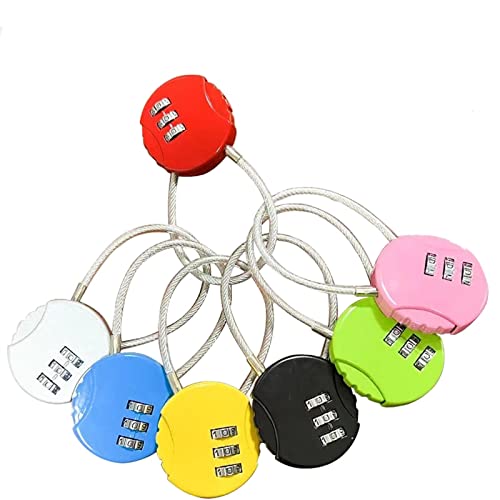 Cadenas à code 3 chiffres en métal gris pour sécuriser les bagages et les tiroirs - 3