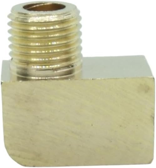 1 Piece Metric Fitting M14X1.5 Female to M14 X 1.5 Male Adapter 90 Degree Street Elbow Gauge Oil Fuel Gas