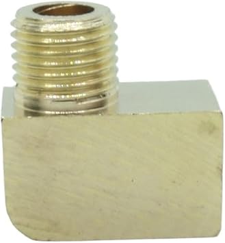1 Piece Metric Fitting M10 x1 Female to M10 x 1 Male Adapter 90 Elbow Gauge Oil Fuel Gas