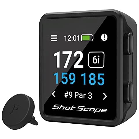 Shot Scope H4 GPS Handheld with Shot Tracking - F/M/B Green and Hazard Distances - 36,000+ pre-Loaded Courses - 100+ Statistics Including Strokes Gained - No subscriptions Cover