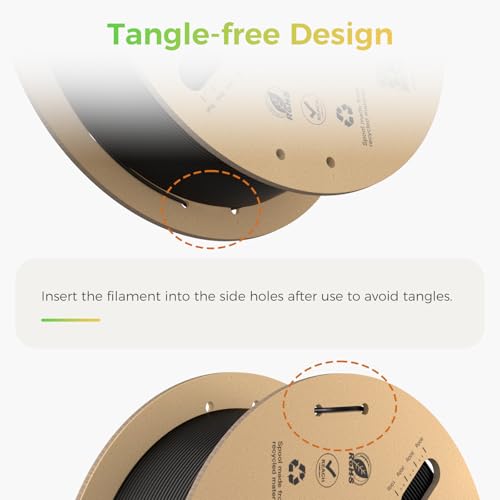 Image of Creality Hyper PLA Filament Bundle 2KG, Up to 600mm /s High Speed 3D Printer Filament PLA, No-Tangling Stronger Toughness Fit Most 3D Printers
