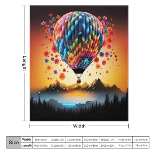 Couverture montgolfière cozy pour des soirées cocooning douillettes