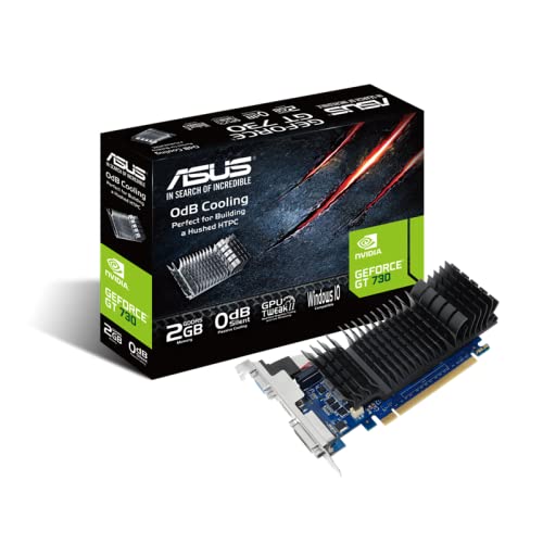 41ysag+cTBL ASUS GT730-SL-2GD5-BRK GeForce GT 730 2GB GDDR5 Low Profile Graphics Card for Silent HTPC Build with I/O Port Brackets