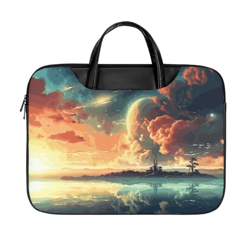 Anime Sky Maletín para portátil 17 pulg impermeable miniatura 1