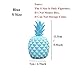 Produktbild CML 8 Farben-Harz-Ananas-Piggy Bank Miniatures Figuren Ananas Modell Geld-Kasten Obst Dekoration Kreativer Hauptdekor (Color : Blue Only Figurine S, Size