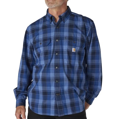 Image of Carhartt Men's Fort Loose Ls Plaid Shirt