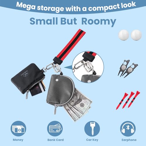 Keychain Wristlet Wallet - Compact Zipper Card Holder – Compact Keychain Wallet with Zipper Storage – Durable for Everyday Use. Perfect for Gym & Travel - Wristlet Card Holder (Compact)4