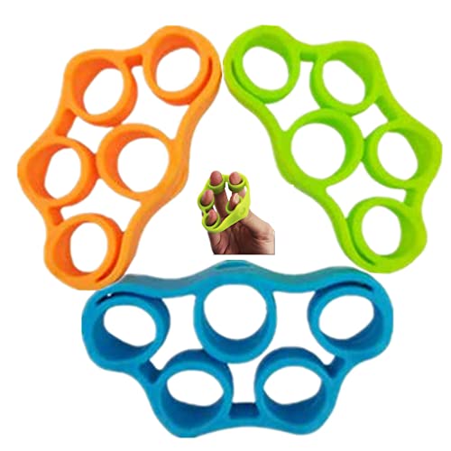 FMELAH 3pcs Finger Stretcher Exerciser, Hand Grip Strengthener, Hand Exerciser,Forearm Exerciser...