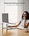 LORYERGO Laptop Stand for Desk, Laptop Riser Computer Stand for Laptop, Ergonomic Laptop Stand Desk Holder Elevator Compatible with Most 10 to 15.6 Inches Laptops, Silver