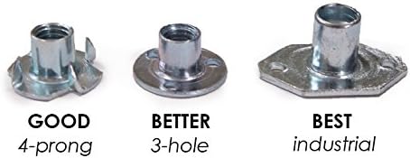 100 Escape Climbing Screw in T-nut for Rock Climbing Holds by Escape Climbing, Silver, 3/8"-16 X 7/16" barrel - Image 4