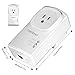 TRENDnet Powerline 500 AV Nano Adapter Kit with Built-in Outlet, Power Outlet Pass-Through, Includes 2 x TPL-407E Adapters, Plug & Play, Ideal for Smart TVs, Gaming, White, TPL-407E2K