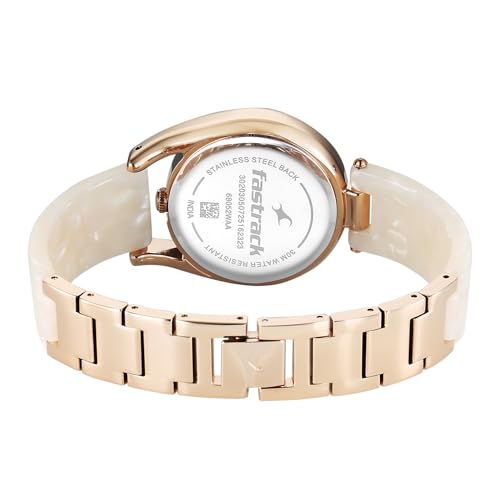Image of Fastrack Younique 3.0 Quartz White Round Dial Women's Watch | Analog Display Watch | Watches for Women | Watches for Women Analog - 68052KD01