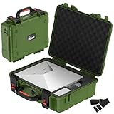 MEKEET Starlink Mini Case, Waterproof Green Starlink Mini Hard Case with Portable Strap, Precision Cut Foam for Starlink Mini Accessories, Starlink Bag for Travel Outdoor Camping