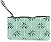 Produktbild Flyup Palmen blau Leinwand Geldbörse Unisex Tasche Mini Brieftasche Schlüsselhalter Karten Veranstalter mit Reißverschluss für Frauen und Männer Casual Daypacks