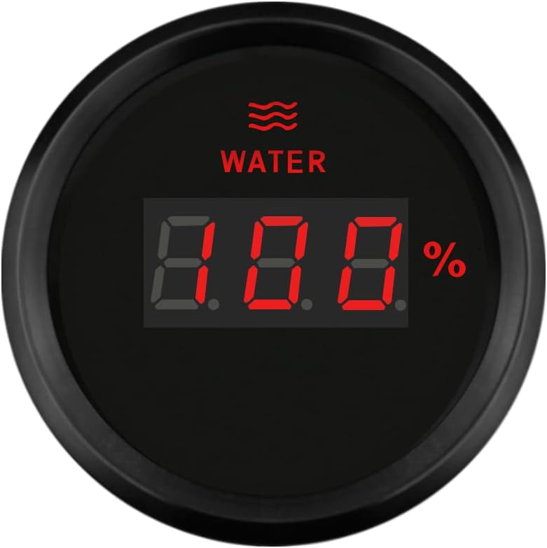ELING Car Boat Van Digital Water Level Gauge Meter 240-33ohm Signal 52mm 2 inch with Backlight