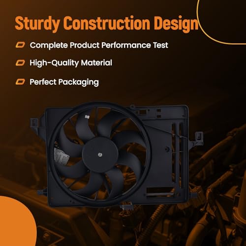 Image of maXpeedingrods Engine Cooling Fan Single Fan Fit for Ford Focus 2015 2016 2017 2018, 601610 CV6Z8C607L FO3115209 621-543