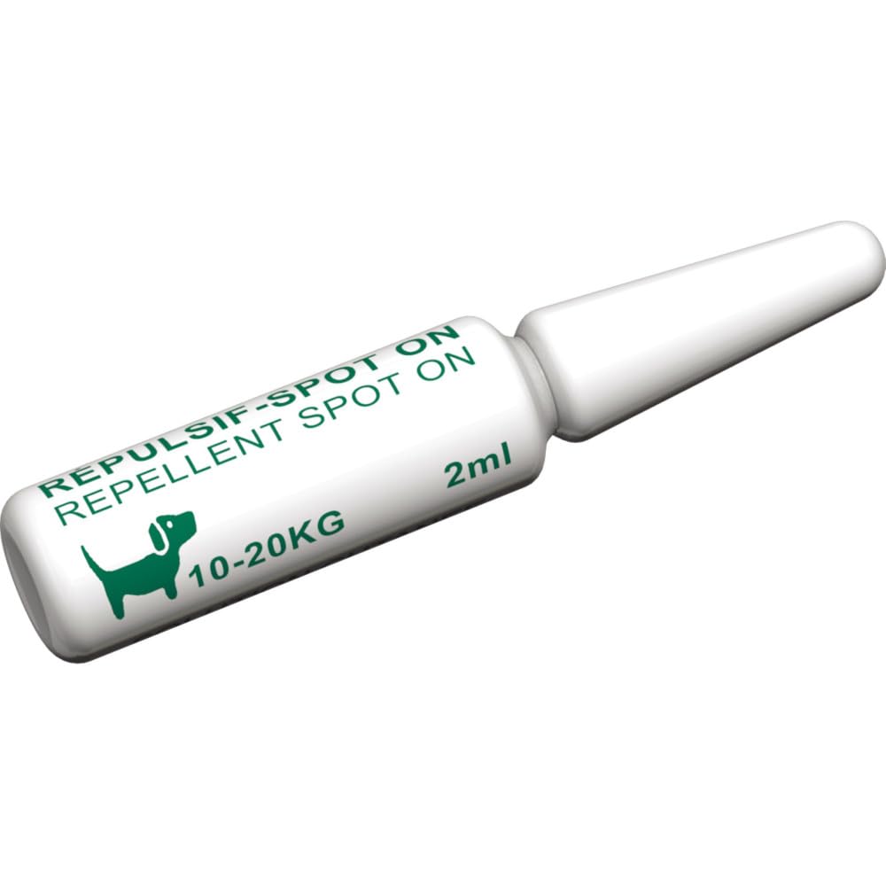 Francodex - 4 Pipettes Insectifuges pour Chiens de 10 kg à 20 kg Formule renforcée