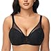 FallSweet Push Up Spitzen BH Damen Mit Bügel Sexy Klassische BHS für Damen(Schwarz,95C) Damen Schwarz günstig Kaufen-FallSweet Push Up Spitzen BH Damen Mit Bügel Sexy Klassische BHS für Damen(Schwarz,95C)