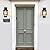 PARTPHONER Modern Outdoor Light Fixtures Dusk to Dawn Outdoor Lighting 2 Pack, 15" Exterior Wall Sconce Waterproof Porch Light, Outside Lamp for House with Water Glass for Garage Doorway