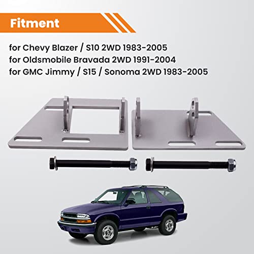 Waverspeed Motor Mounts Swap Brackets - Engine Conversion for Chevy Chevrolet Blazer/S10 2WD for Jimmy/S15/Sonoma 1983-2005 for Oldsmobile Bravada 1991-2004 SBC - Thumbnail 2