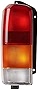 EPIC LIGHTING Rear Brake Tail Light Lens and Housing Assembly Replacement for Jeep 1997-2001 Cherokee [ CH2800128 4897399AA ] Left Driver Side LH