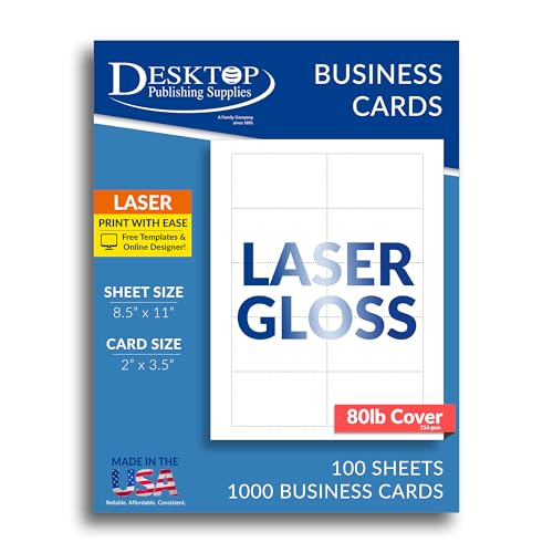 Tarjetas de visita brillantes de 2 x 3 1/2 pulgadas perfectas para crear redes de contactos en eventos