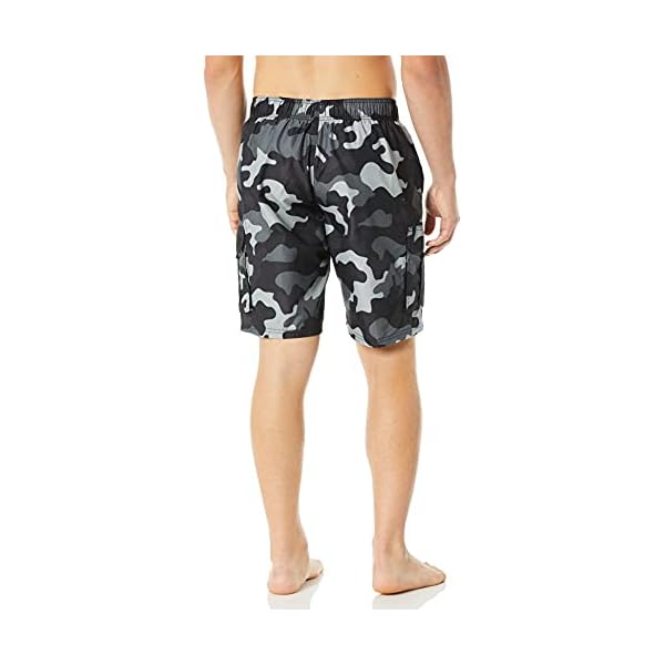 Kanu Surf Men's Camo Swim Trunks, Black, Small - Image 4