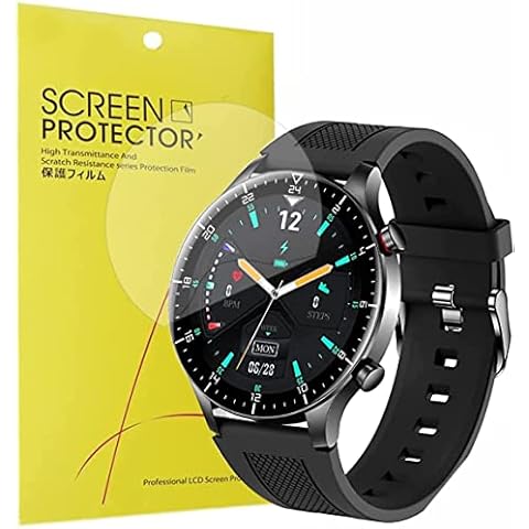 Compatible for LIGE Smart Watch 1.3" Screen Protector, onetuo [6 Pack] Full Coverage TPU Clear Film Compatible for LIGE 1.3" Smart Watch-BW0288A (6 pack) Cover
