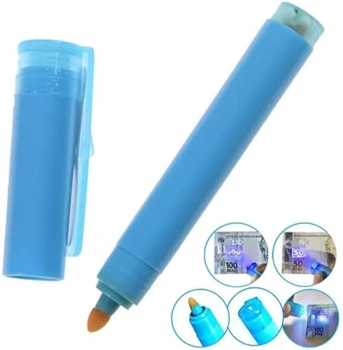 Kit com 3 Canetas Detectora Dinheiro Falso com Luz Negra Uv- YODHE