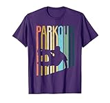 Vintage Distressed Style Parkour Silhouette T-Shirt