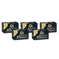 L'OR Espresso Onyx Intensity 12 Aluminium Coffee Capsules Compatabile with Nespresso Machines 250 capsules (50 capsules x 5 packs)