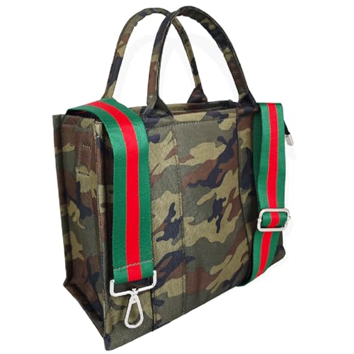 Image of Dyalsa Tote Bags for Women, Canvas Handbag Tote Purse Crossbody Bags with Zip Casual Shoulder Bags for Work and Travel