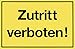 Produktbild Metafranc Hinweisschild "Zutritt verboten!" - 250 x 150 mm / Beschilderung / Infoschild / Verbotsschild / Zutrittsverbot / Privatgrundstück / Grundstückskennzeichnung / Gewerbekennzeichnung / 503770