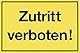 Metafranc Hinweisschild Zutritt verboten! - 250 x 150 mm / Beschilderung / Infoschild / Verbotsschild / Zutrittsverbot / Privatgrundstück / Grundstückskennzeichnung / Gewerbekennzeichnung / 503770