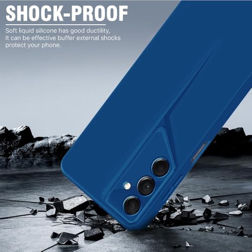 Image of WOW IMAGINE Slim Back Cover for Samsung Galaxy M14 5G | Blade Series Ultra Thin Case with Lightweight Design | Camera Protection | Soft Matte Silicone Flexible Mobile Case - Blue