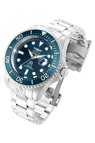 Invicta Stainless Steel Analog Blue Dial Men Watch-18160, Silver Band - Image 2