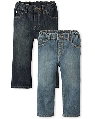 Image of The Children's Place Baby Boys and Toddler Multipack Basic Bootcut Jeans