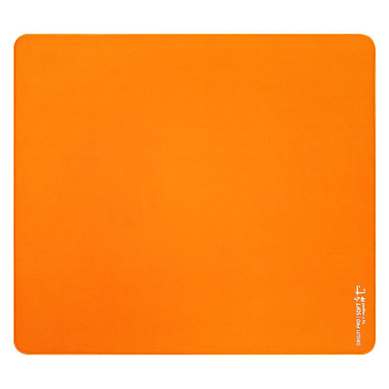 Teru x Origin Pro Gaming Mouse Pad, with an Accuracy Control, Smooth and Silky Surface, Designed for FPS players (Origin pro Orange, 450 * 400 * 4mm)
