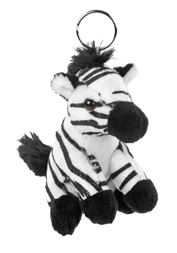 Wild Republic Clips Cebra, Peluche, 8 cm, Juguete de Peluche, El Relleno es de Botellas de Agua Recicladas Hiladas